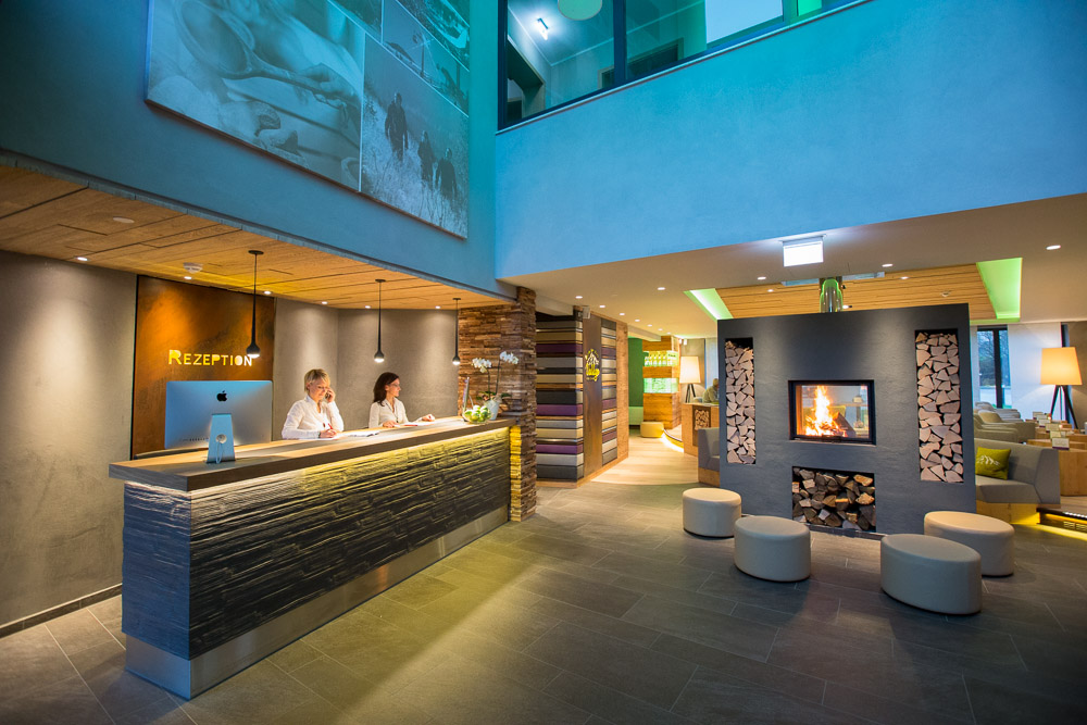 Rezeption im Naturhotel Hochheide